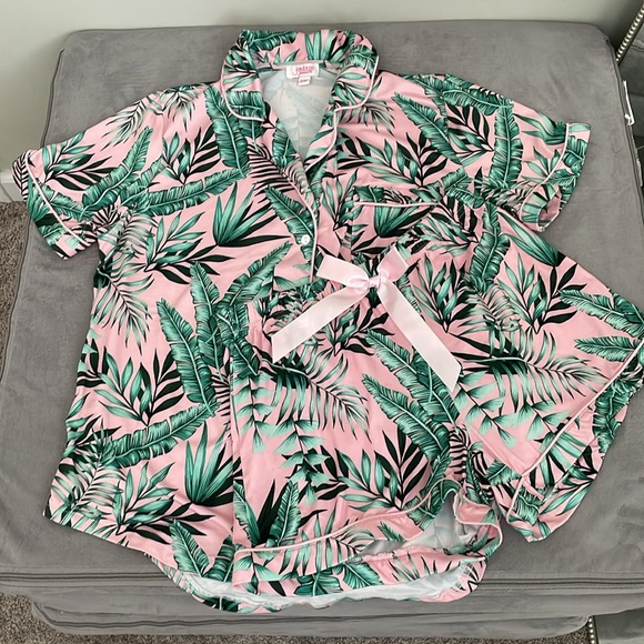 Pink Pajama Set Intimates Sleepwear - Picture 1 of 5